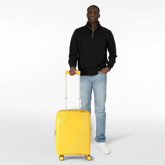 American Tourister Mickey Magic 4 roulettes Trolley de cabine 55 cm avec soufflet d'extension