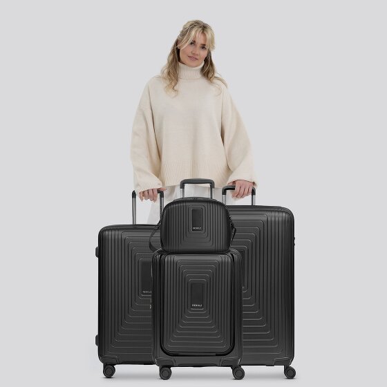 Redolz Essentials14 Set de valises à 4 roulettes Beautycase 4pcs avec soufflet extensible Laptopfach