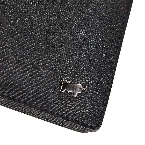 Braun Büffel Robin Étui pour cartes de crédit Protection RFID Cuir véritable 8 cm