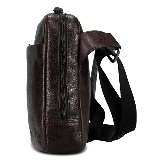 Jost London Mini sac à bandoulière XS Cuir véritable 18 cm