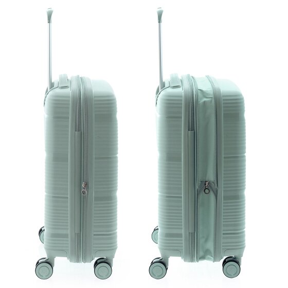Gladiator 0800 4 roulettes Trolley de cabine 55 cm avec soufflet d'extension