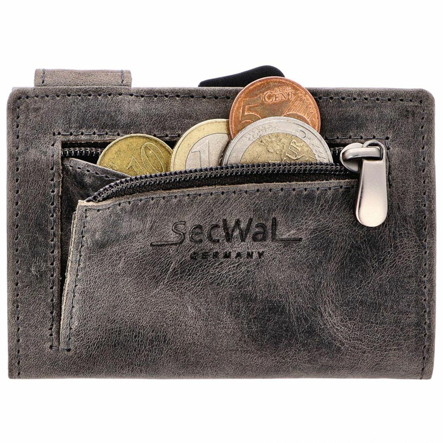SecWal SecWal 2 Porte-Cartes de crédit Portemonnaie RFID Cuir 9 cm 