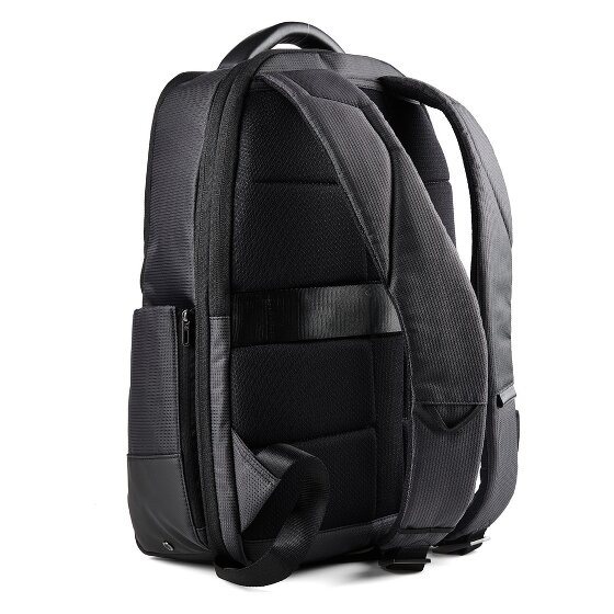 Piquadro Sync Daypack Protection RFID Cuir véritable 47 cm Compartiment ordinateur