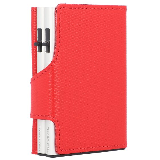 Tru Virtu Click & Slide Porte-cartes de crédit Porte-monnaie RFID en cuir 6,5 cm