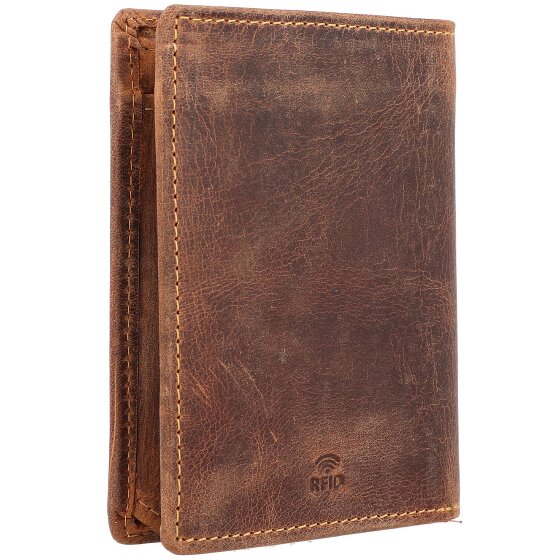 Greenburry Porte-monnaie Vintage RFID en cuir 10 cm
