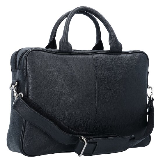 Dermata Attaché-case Cuir véritable 40 cm Compartiment ordinateur