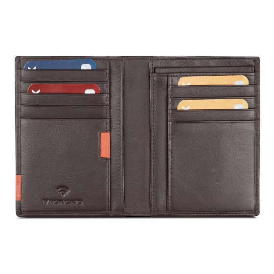 Roncato Monaco Porte-monnaie Protection RFID Cuir véritable 12.5 cm
