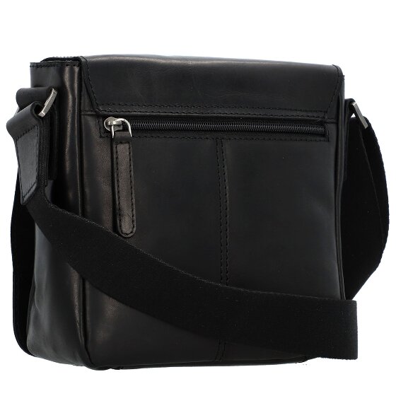 Greenburry Pure Black Sac à bandoulière Cuir 20 cm