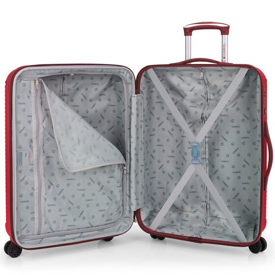 Gabol Balance XP 4 roulettes Set de valises 3 pièces avec soufflet d'extension