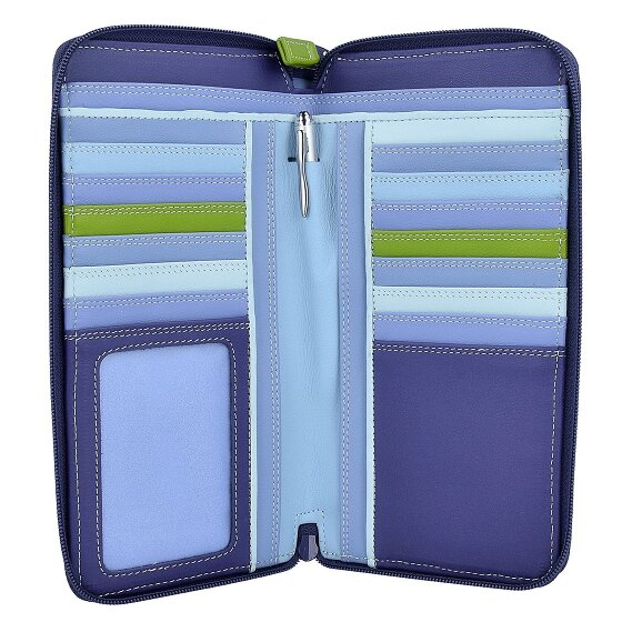 Mywalit Large Double Zip Around Purse Porte-monnaie en cuir 18 cm