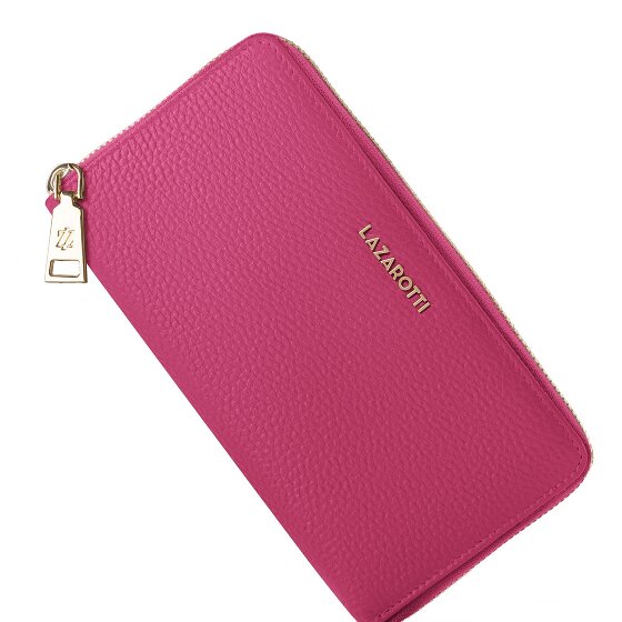 Lazarotti Bologna Leather XL Porte-monnaie zip-around en cuir 19 cm
