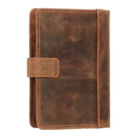 Greenburry Porte-bloc vintage en cuir 19 cm
