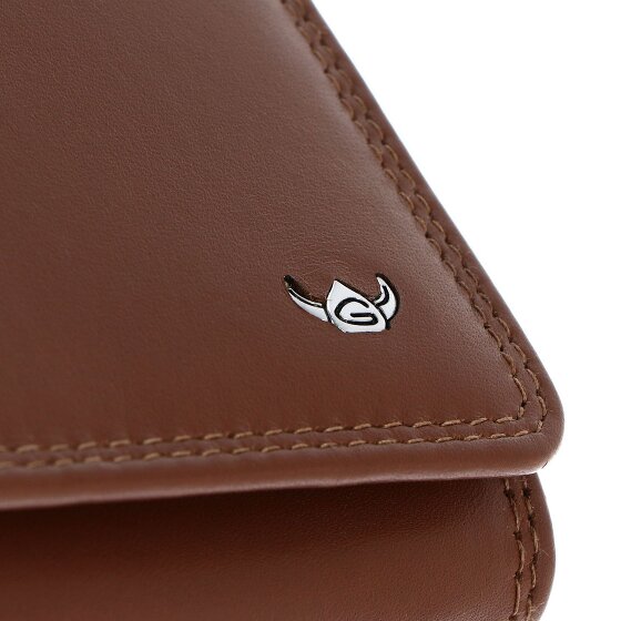 Golden Head Polo Porte-monnaie Protection RFID Cuir véritable 10 cm