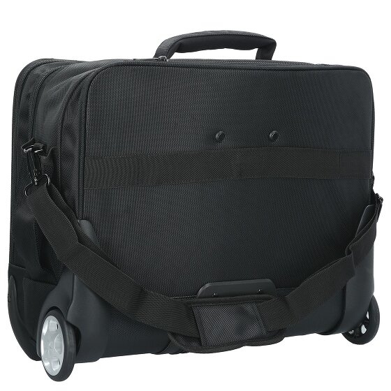 Dermata 2 roues Valise business 38 cm Compartiment ordinateur