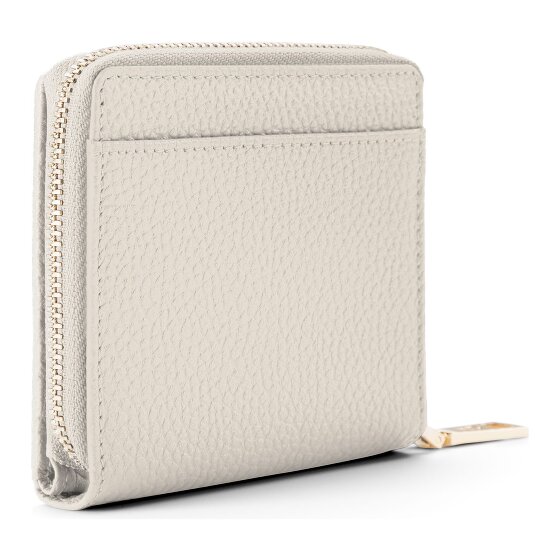 Lazarotti Porte-monnaie « Bologna » en cuir, taille moyenne, fermeture à glissière sur tout le pourtour, 10 cm
