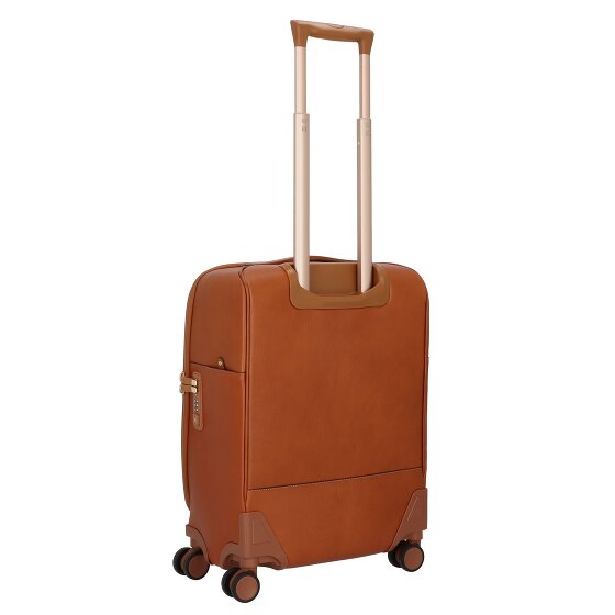 Bric's Life Pelle 4 roulettes Trolley de cabine 55 cm