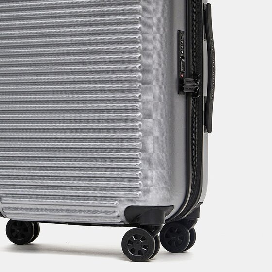 Mandarina Duck Tank Case 4 roulettes Trolley de cabine S 55 cm avec soufflet d'extension