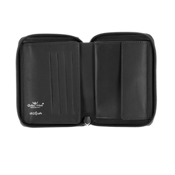 Golden Head Polo Porte-monnaie Protection RFID Cuir véritable 12.5 cm