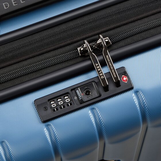 Delsey Paris Longitude 4 roulettes Trolley de cabine 55 cm avec soufflet d'extension