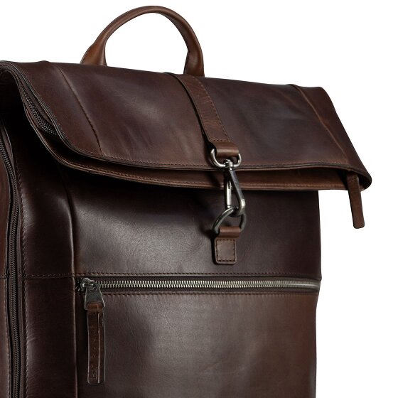 Jost Lund Sac à dos professionnel Cuir véritable 44 cm Compartiment ordinateur
