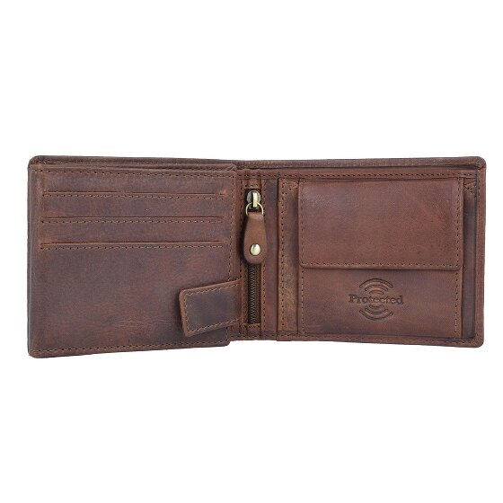 Greenland Nature Soft & Safe Porte-monnaie en cuir RFID 12 cm