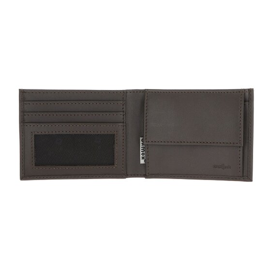 oxmox Leather Porte-monnaie Protection RFID Cuir véritable 11 cm