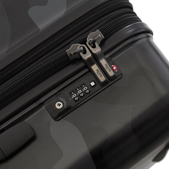 Heys Black Camo 4 roues Valise cabine S 53 cm avec soufflet d'extension