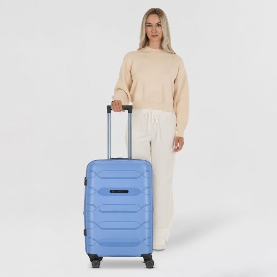 Polestream Strz by Asteroid 4 roulettes Trolley M 64 cm avec soufflet d'extension