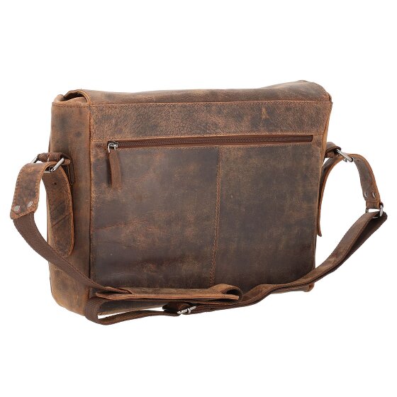 Pride and Soul Ben Sac à bandoulière en cuir 33 cm Compartiment pour ordinateur portable