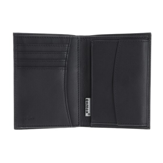 oxmox Leather Porte-monnaie Protection RFID Cuir véritable 13 cm