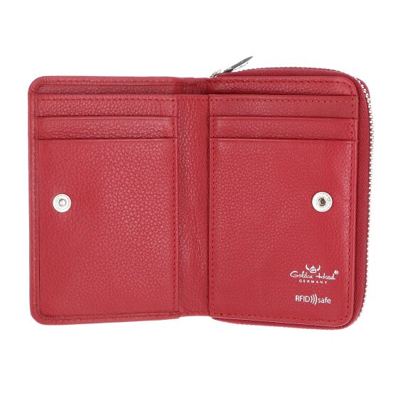 Golden Head Madrid Porte-monnaie Protection RFID Cuir véritable 11.5 cm
