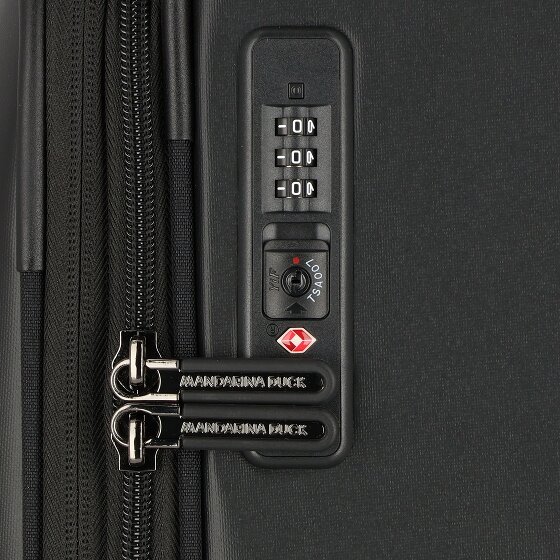 Mandarina Duck Eco Coated 4 roulettes Trolley L 78 cm avec soufflet d'extension