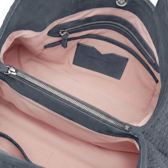 LES VISIONNAIRES Paz Weave Sac à bandoulière Cuir véritable 44 cm