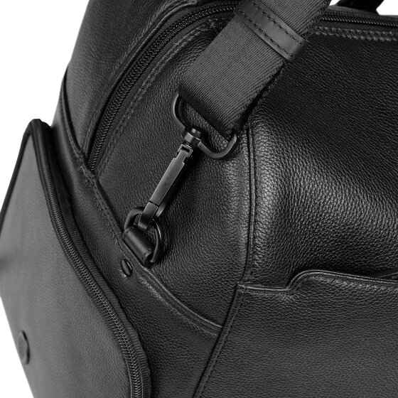 bugatti Black Sac de voyage Weekender Cuir 50 cm