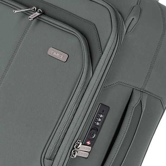 Travelite Priima 4 roulettes Trolley de cabine 55 cm avec soufflet d'extension