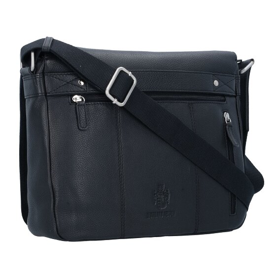 Leonhard Heyden Berlin Messenger Sac à bandoulière en cuir 32 cm Compartiment pour ordinateur portable