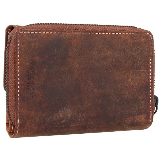 Jack Kinsky Baltimore 512 Porte-monnaie RFID en cuir 14 cm