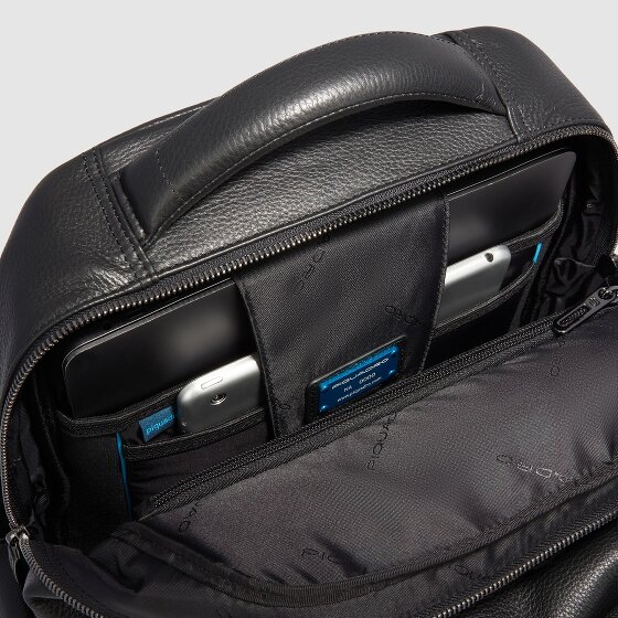 Piquadro Modus Daypack Cuir véritable 42 cm Compartiment ordinateur