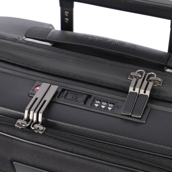 Travelite Mooby 4 roulettes Trolley de cabine 55 cm Compartiment pour ordinateur portable