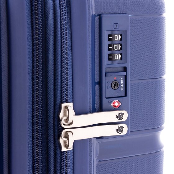 Gladiator 3800 4 roulettes Trolley de cabine 55 cm avec soufflet d'extension