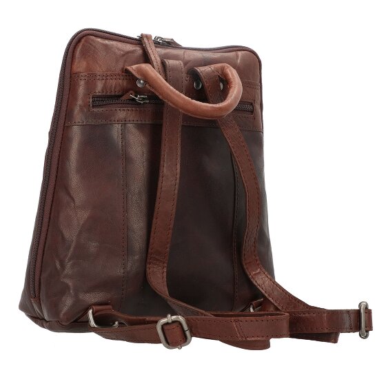 Spikes & Sparrow Sac à dos City en cuir 27 cm