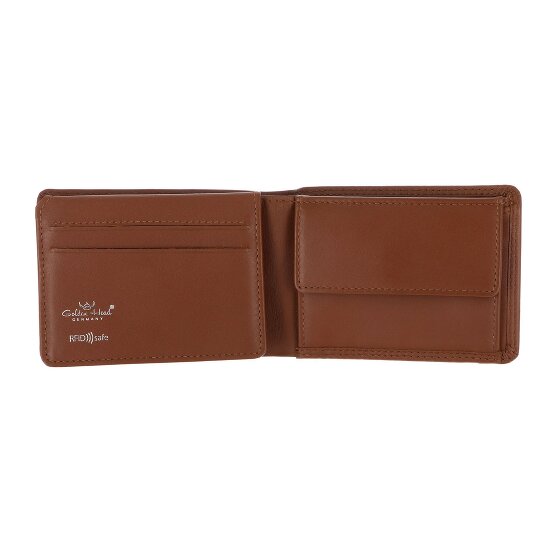 Golden Head Polo Porte-monnaie Protection RFID Cuir véritable 11 cm