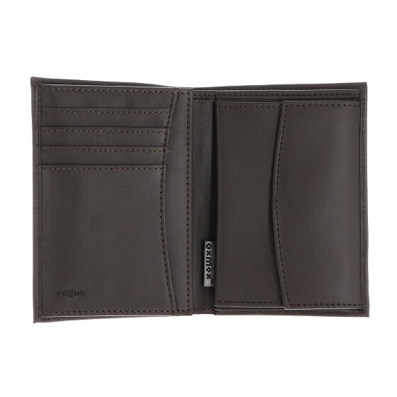 oxmox Leather Porte-monnaie Protection RFID Cuir véritable 10 cm