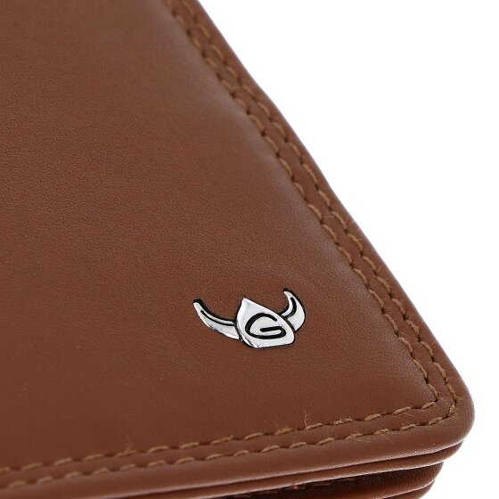Golden Head Polo Étui pour cartes de crédit Protection RFID Cuir véritable 7.5 cm