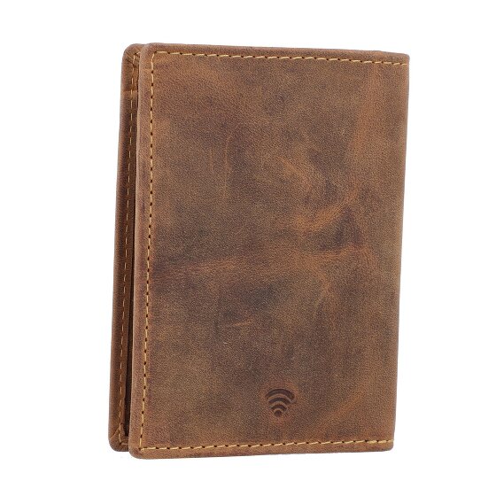 Greenburry Porte-cartes d'identité vintage RFID en cuir 9 cm