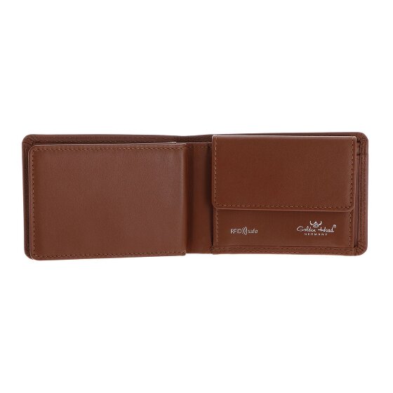 Golden Head Polo Porte-monnaie Protection RFID Cuir véritable 10 cm