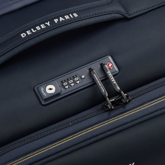 Delsey Paris Brochant 3 4 roues Valise cabine 55 cm avec soufflet d'extension