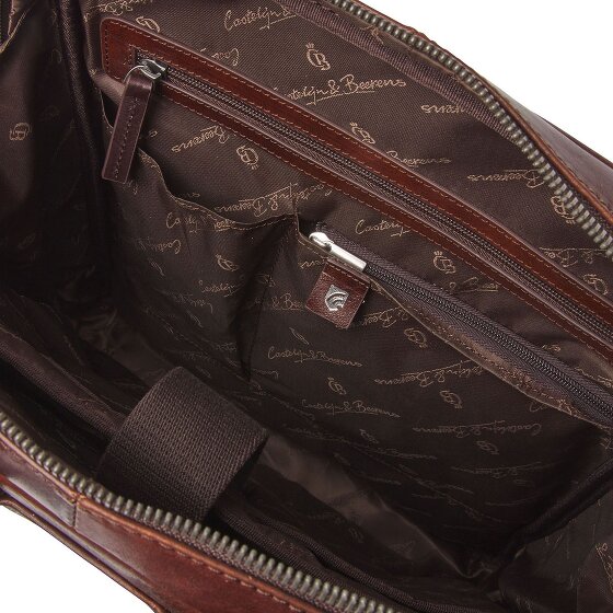 Castelijn & Beerens Rien Sac à dos professionnel Protection RFID Cuir véritable 40 cm Compartiment ordinateur
