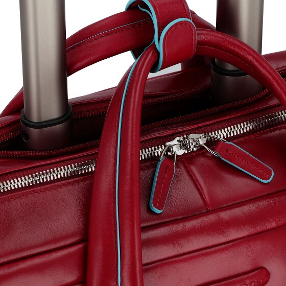 Piquadro Blue Square Sac à roulettes en cuir pour ordinateur portable 36 cm