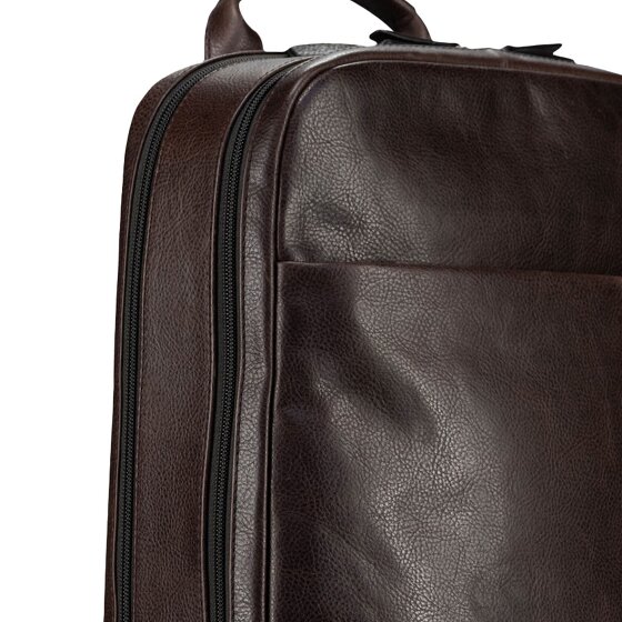 Jost London Daypack Cuir véritable 44 cm Compartiment ordinateur